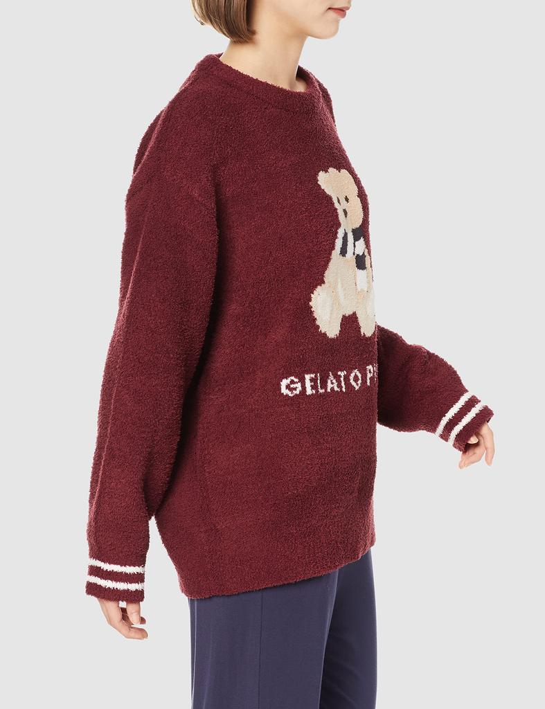 Gelato Pique Powder Motif JQD Pullover PWNT215040 Red F Women's