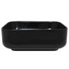 VidaXL Lavabo carré Céramique Noir 38 x 38 x 13,5 cm