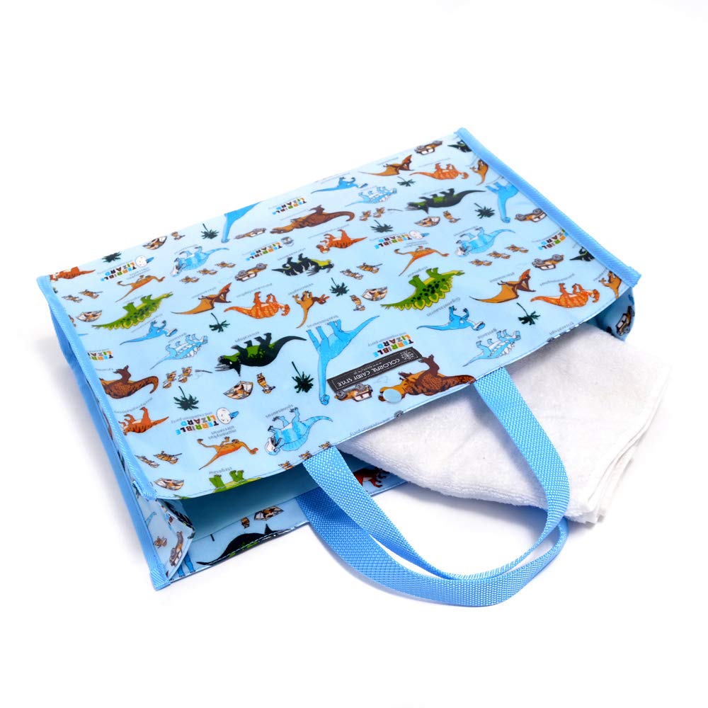 COLORFUL CANDY STYLE Pool Bag Swimming Bag Discovery Exploration Dinosaur Continent (Light Blue) N0337600