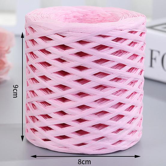 200M Natural Raffia Straw Yarn For Knitting Crocheting Paper Threads Friendly Paper Yarn DIY Handmade Summer Sunhat Beach Bag