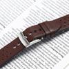 Men's Genuine Leather Watch Strap - Breathable Double-Sided Top Layer Cowhide with Interchangeable Ears