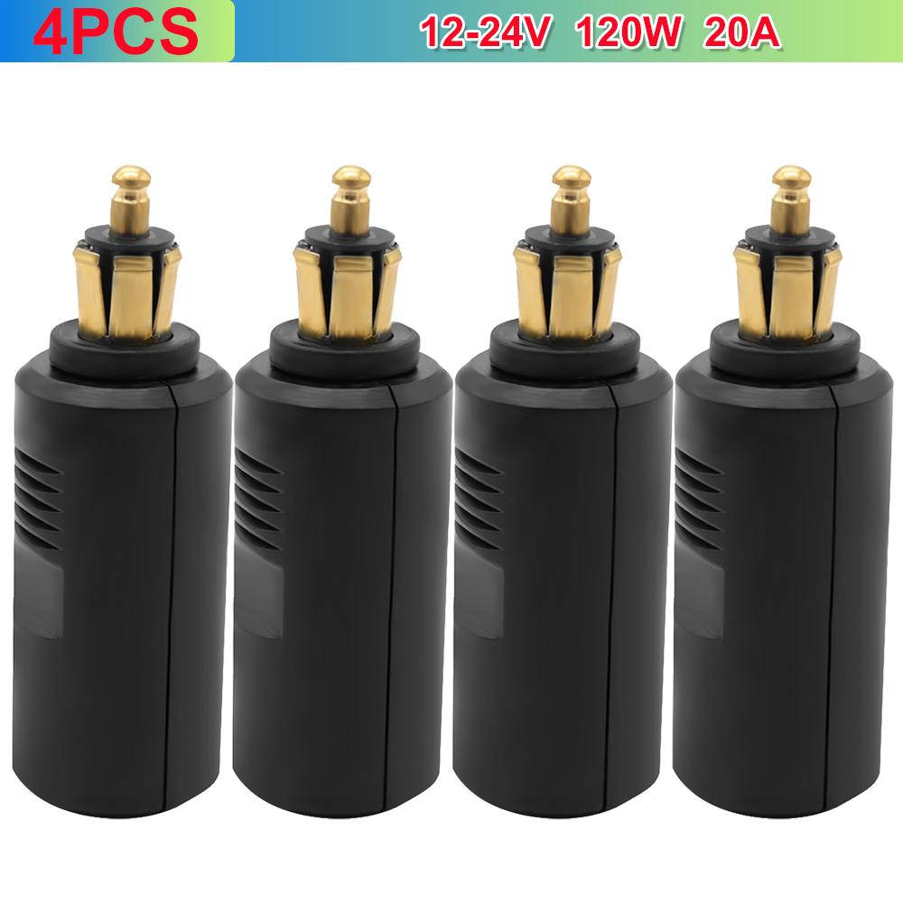 10-1PCS Motorcycle Cigarette Lighter Socket Plug Connector Adapter Car Cigarette Lighter Charger Socket Power Outlet Plug Adapte