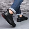 Fashion Sneakers Genuine Leather Casual Shoes Men Breathable Classic Black White Male Shoes Leather Shoes Spring Summer Sneakers