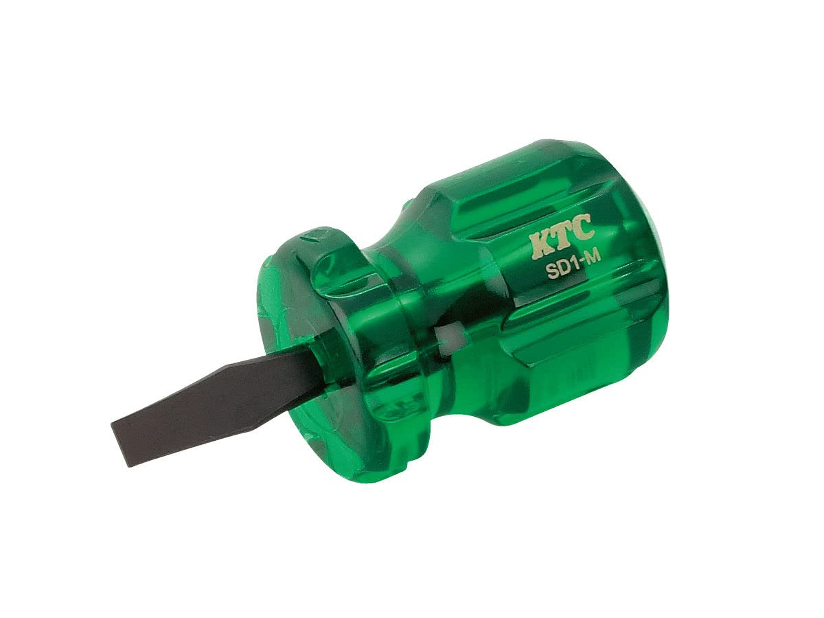 Kyoto Machine Tool Resin Handle Stubby 6mm SD1M (KTC) Screwdriver, Slotted,