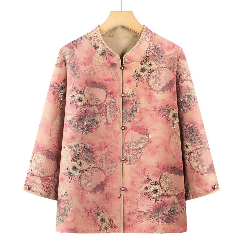 Elegant New Chinese Style Floral Print Blouse for Women