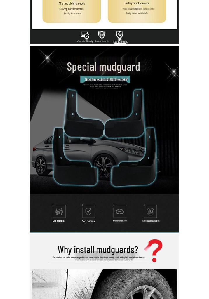Toyota Venza & Harrier Mud Flaps for Modified Fenders