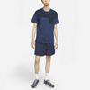 Nike Sports Casual Breathable Spliced Short Sleeve T-Shirt Men Tops Navy DD4743-410