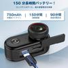 4K Vlog Camera Wearable Camera Instant Smartphone Response Action Mini Video Camera Body Camera Mountable on Bicycle Abundant Accessories Lens USB