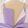 Children's Spaghetti Strap Sequin Flower Girl Dress - Puffy Tulle Skirt with Bow, Princess Gown for Weddings & Performances