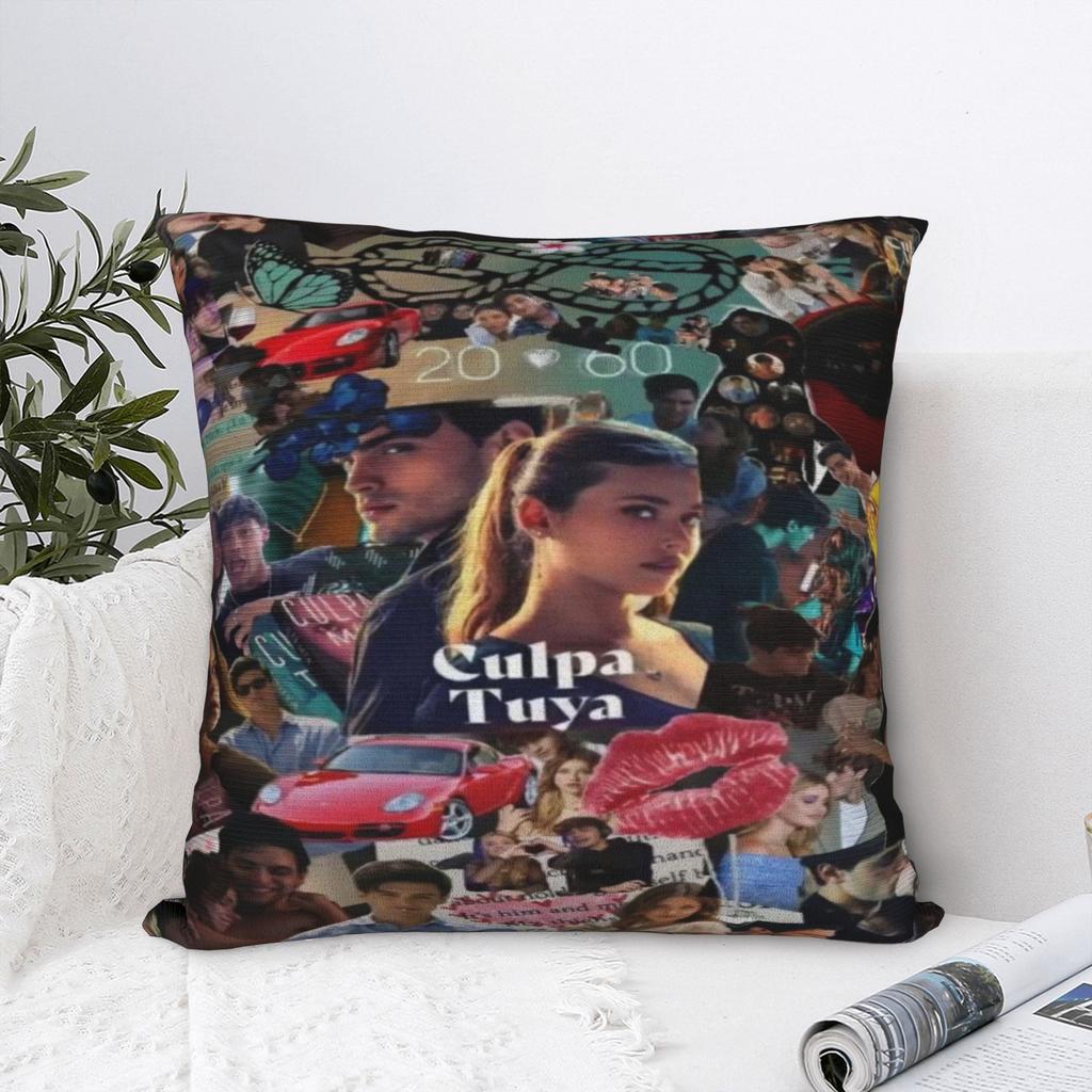 Culpa Mia Nicole Pillowcase Merch Printed Cushion Cover Throw Pillow Cover Sofa Decor Zippered Multiple Sizes
