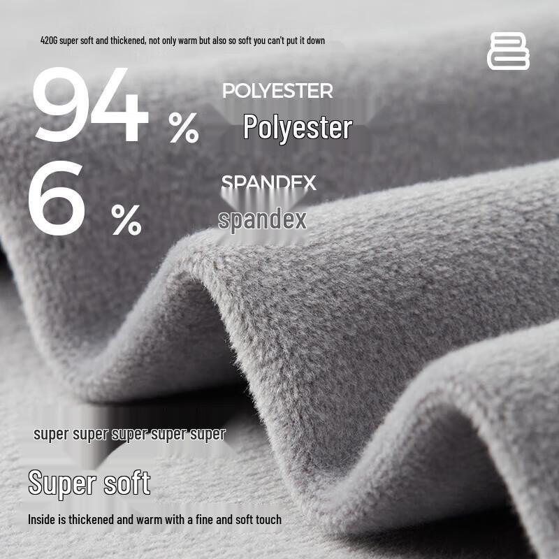 HLA Men's Ultra-Soft & Thick Fleece Thermal Underwear Set