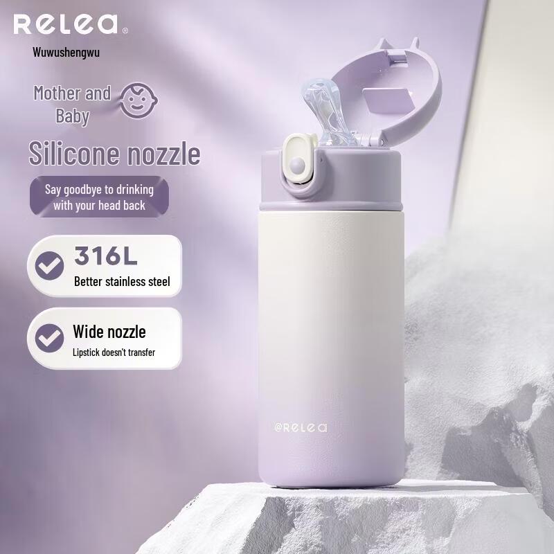 Wushw Living Kids Insulated Straw Water Bottle