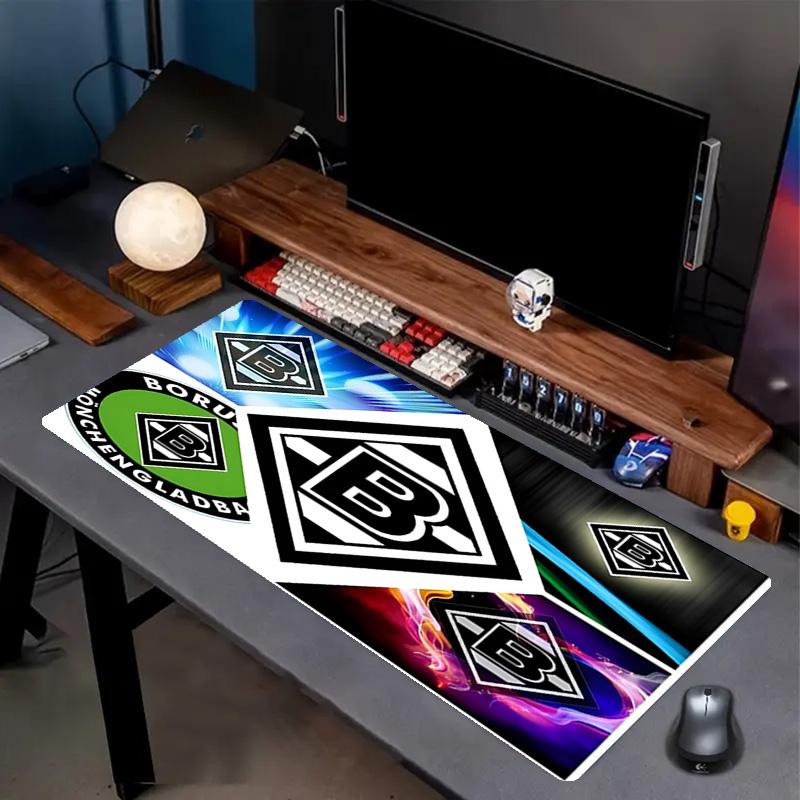 Borussia Mönchengladbach Print Mauspads, Anti-Rutsch Schreibtisch-Tastaturmatte, für PC Laptop Gaming Arbeiten Tägliche Nutzung, Cooles Festival Überraschungsgeschenk