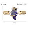 Owl Brooch Pin With Rhinestones For Women Fashion Accessory Gift For Winter
