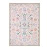 Bohemian Pink Floral Area Rug for Living Room Bedroom Non-Slip Soft Machine Washable Floor Mat Home Decor