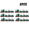 1-10PCS Christmas Train Decoration Mini Train Ornament Hanging Christmas Tree Decor Kids Gift Cake Topper Holiday Home Display