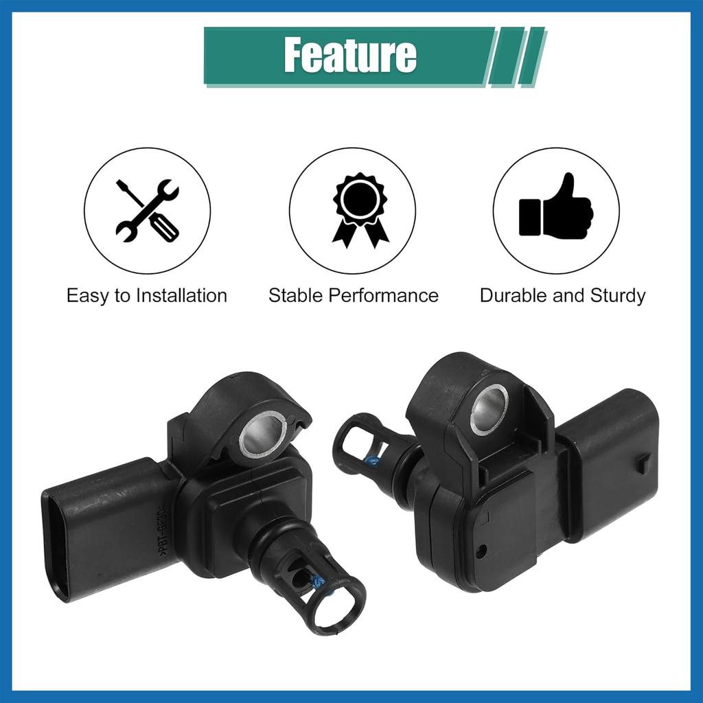 MAP Sensor 12681993 Intake Manifold Pressure MAP Sensor Replacement for Buick Encore 2018-2022 for Chevrolet Cruze 2018-2019 Item Replacement