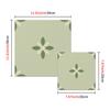 25Style 10Pcs Mandala Tile Stickers, Thick Matte Finish Waterproof Self-Adhesive Floor Wall Decor for Kitchen Home