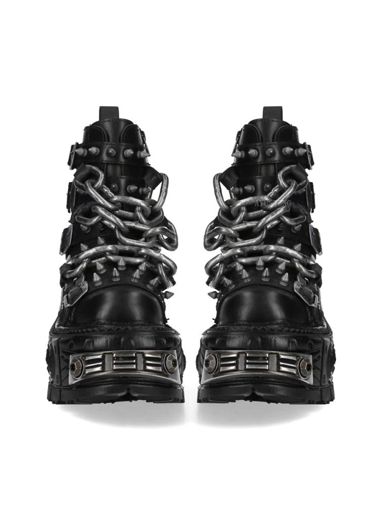 Vintage Style Men's Women's Spanish New Casual Shoes With Thick Sole And Stitching Elements High Heel Summer Leisure Shoes