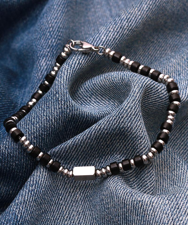 Blancier Serenity Bm255B1036 Black Onyx Gemstone Men'S Bracelet