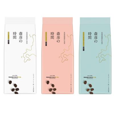 AGF Morihiko no Jikan Gemahlener Kaffee Verkostungsset, 140g x 3 Sorten [Helle Röstung][Mittlere Röstung][Dunkle Röstung][Sortiertes Set][Sortiert]