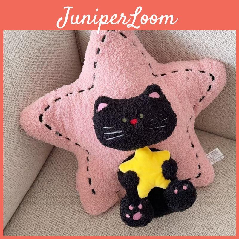 Cartoon Star Pillow Cushion With Plush Cover For Home Office Decor