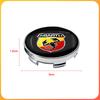 4pcs 60mm Car Wheel Center Hub Cap Rim Cover Emblem Stickers For Abbas Abarth Punto 124/125/500 Stilo Ducato Car Accessories