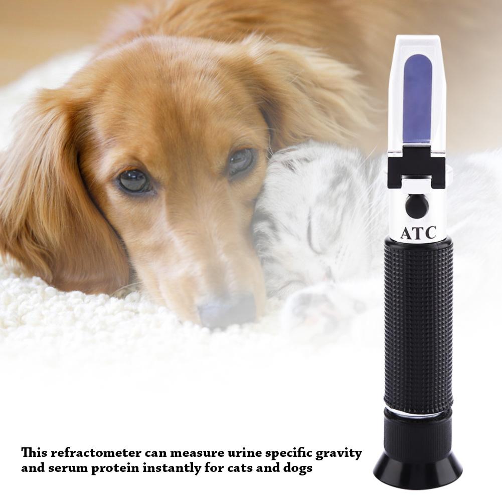 3 in 1 Clinical Refractometer Cat Dog Urine Specific Gravity Serum Protein Tester Equipment