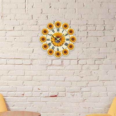 Wall Clock Ornament Aesthetic Wood Quiet Stylish Modern Decorative Silent for Bedroom