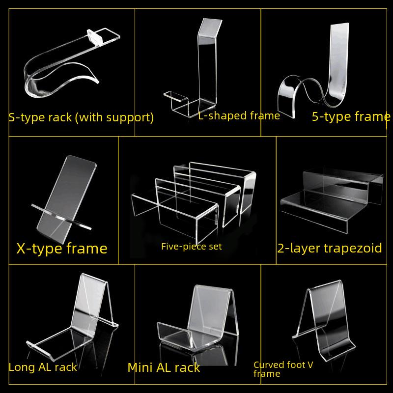 Transparent Acrylic Shoe Display Stand for Adults and Kids