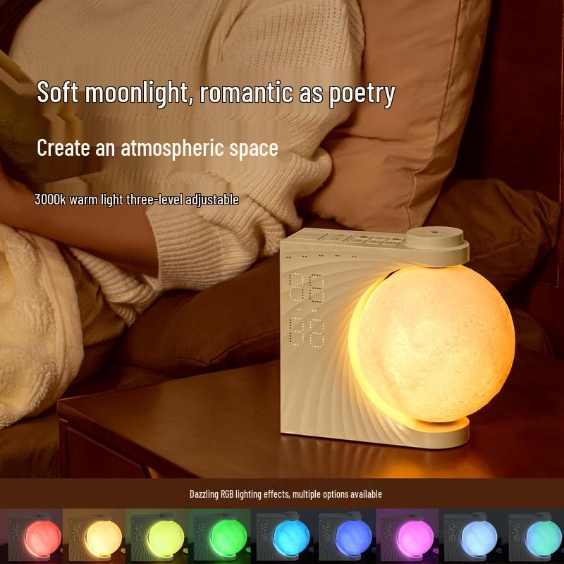Gekko White Noise Bluetooth Moon Lamp Speaker
