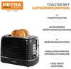 Тостер Petra schwarz/silber (PT5573BLKVDE)