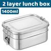 Packed bento lunch box adults, Camping lunchbox Food taper tupper airtight meal prep Side dish Sealed container Packed lunch