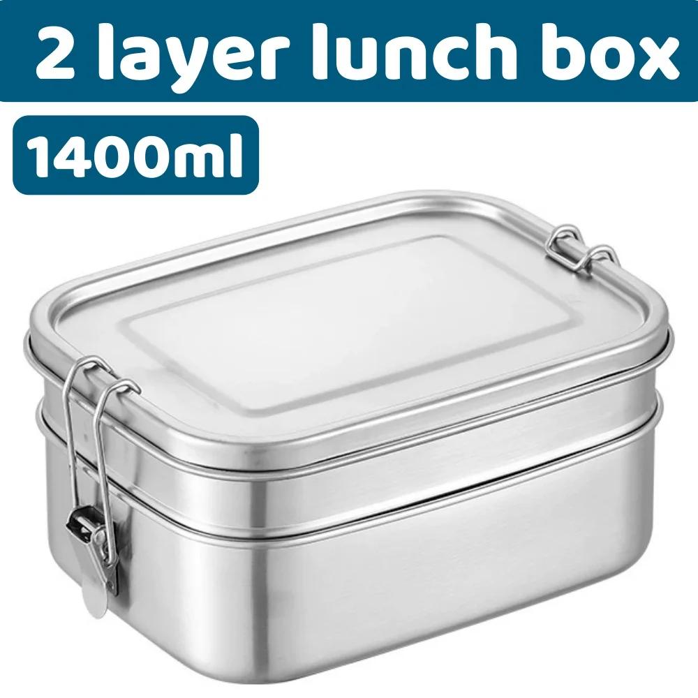 Packed bento lunch box adults, Camping lunchbox Food taper tupper airtight meal prep Side dish Sealed container Packed lunch