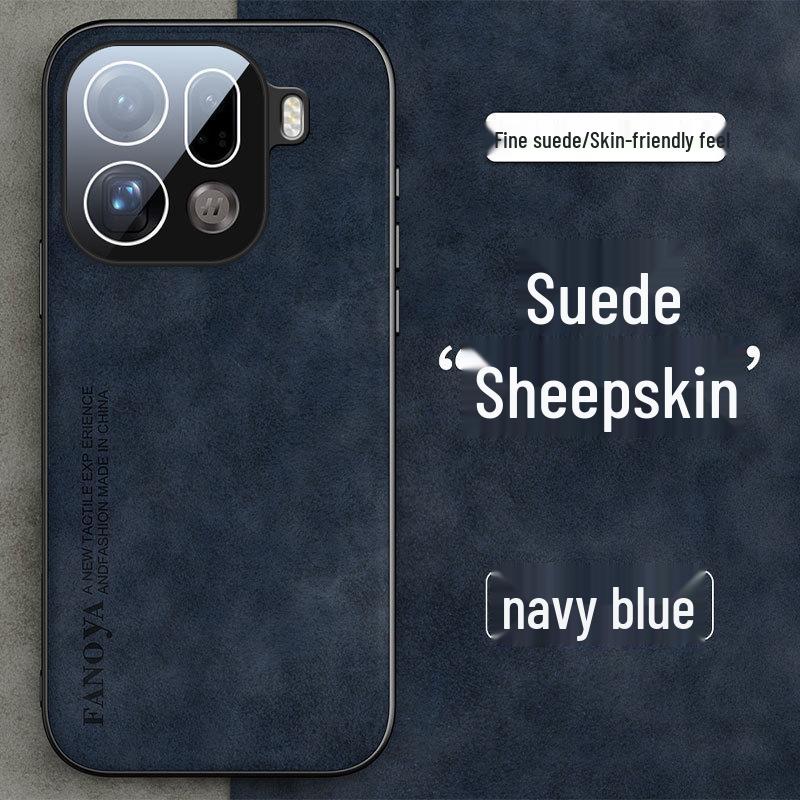

Compatible OPPO FindX9U Suede Leather Stand Case with Full Lens Protection 8S