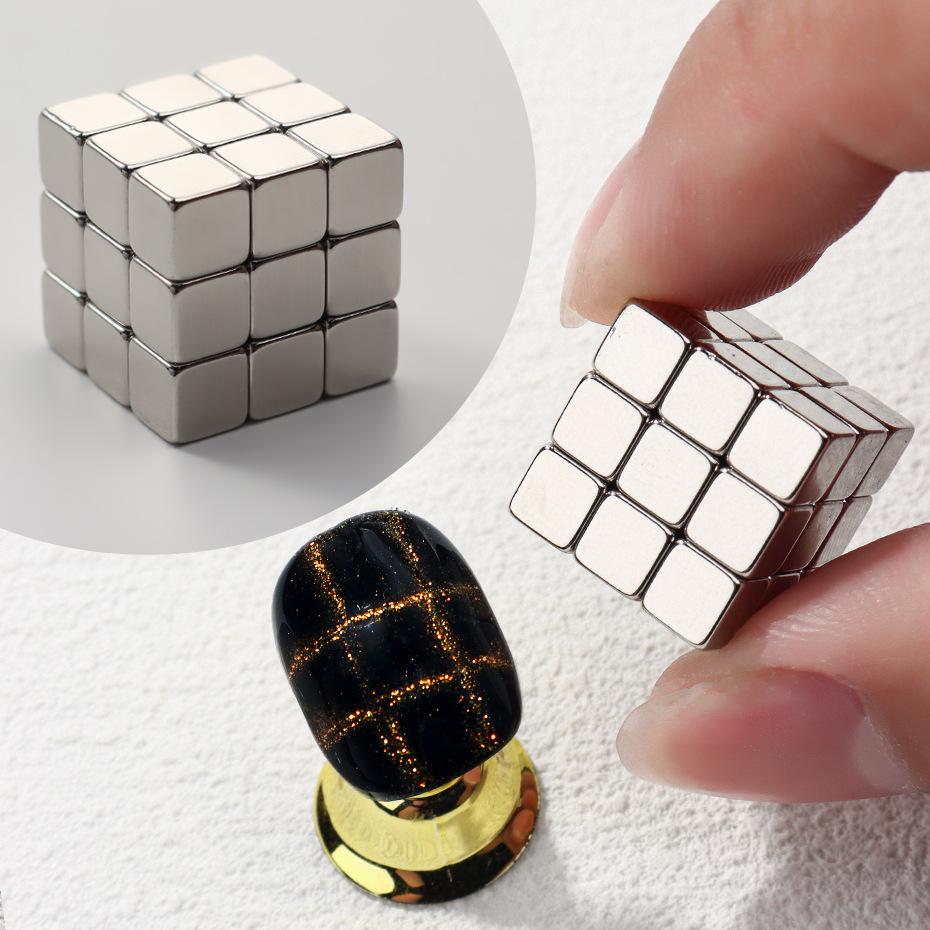 27 Nail Art Tools, Multi-Functional Magnets, Cat'S Eye, Powerful Rubik'S Cube, Magnetic Magnets Can Be Combined At Will