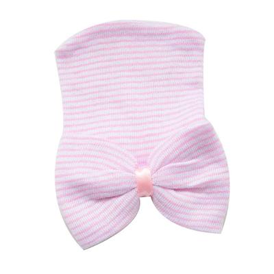 Newborn Baby Girls Hats Infant Nursery Beanie Hospital With Rhinestones Bow Caps
