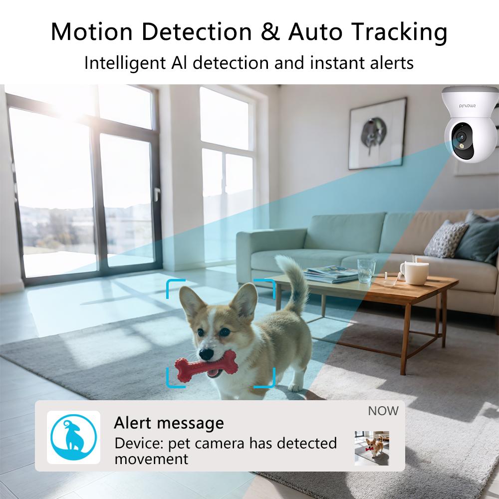Boykeep Intelligente Heimkamera, Intelligent und Vollfarbunterstützung Voll Duplex Sprechanlage und Echounterdrückung, Grundlegende KI-Funktionen