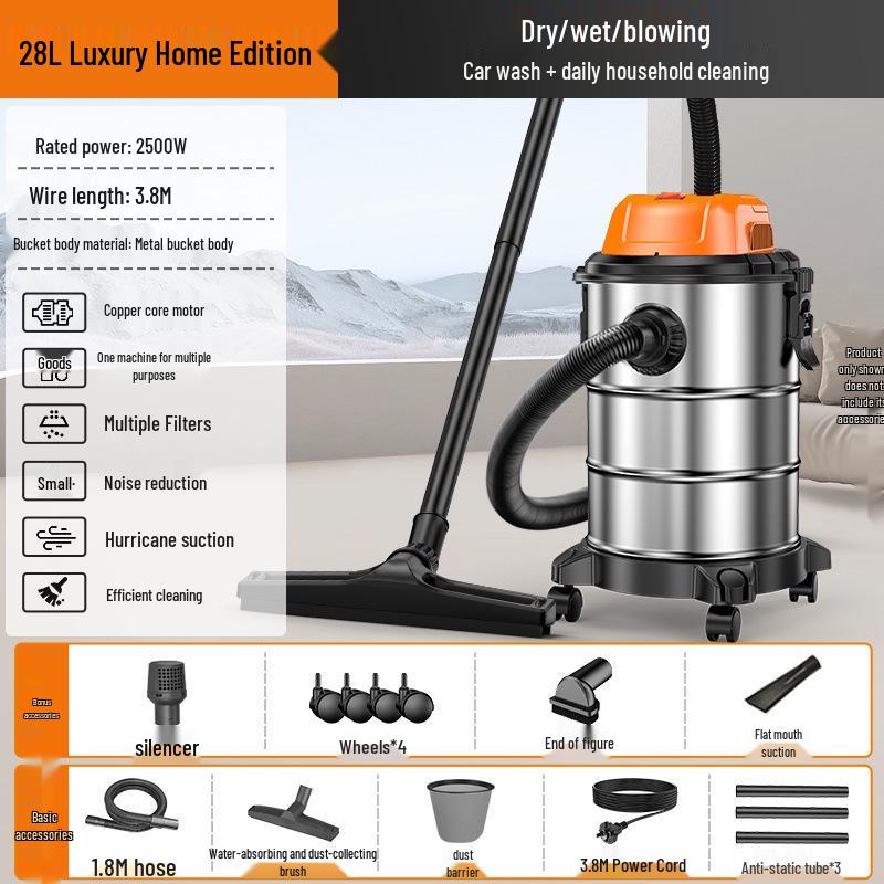 High-Power Industrial Suction Cleaner for Floors, Sofas, and Grouting