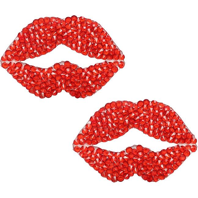 

HungMieh 2PCS Car Decals for Women, Bling Rhinestone Red Lip Stickers and Decals with Self-Adhesive Backing for Car Interior&Exterior Window Red Lip