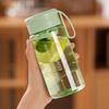 Leak-proof Single-layer Plastic Cups with Tea Strainer Carrying Rope Water Bottle Water Cup