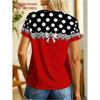 T-shirt da donna a maniche corte stampata in 3D, abbigliamento taglie forti da donna, alla moda e versatile, casual, per l'uso quotidiano