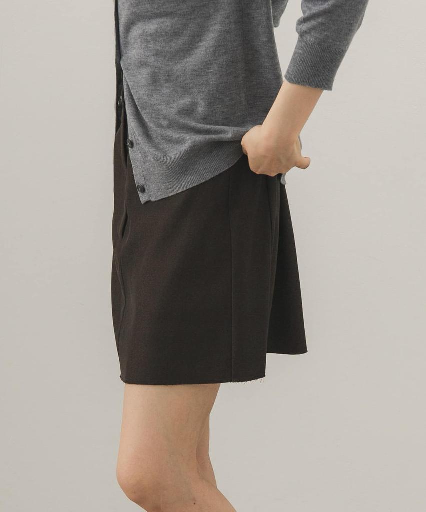 Mini Dark One Size [KBF] Skirt, Cut-off Skirt, Women's KB26330-2051090, Brown,