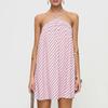 Women's Striped Halter Backless Dress - Spicy European and American Holiday Beachwear