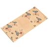 Rectangular Bamboo Woven Dining Table Decorative Heat Insulation Mat Butterfly Print High Quality Kung Fu Tea Set  Accessories
