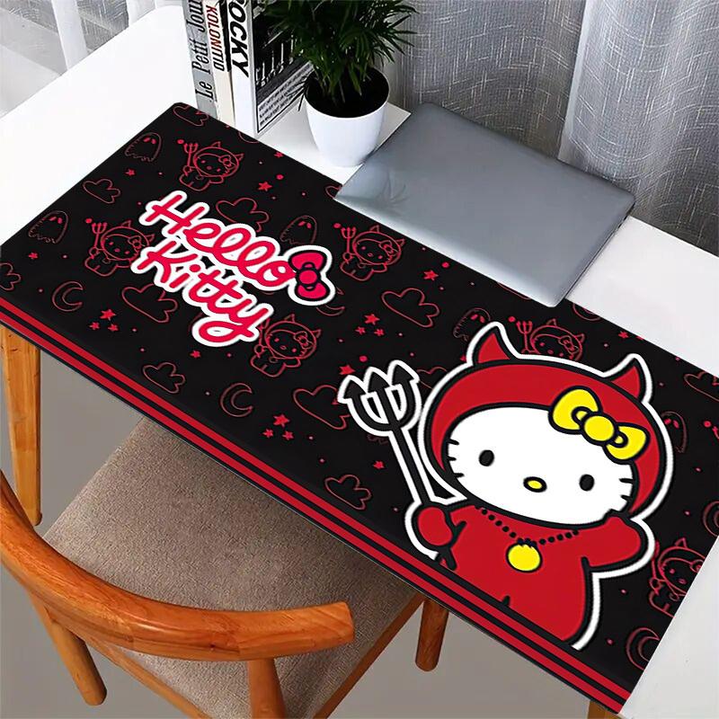 1pc Hello Kitty Devil Theme Computer Pad with Vibrant Print, Mouse Pads for Desk 137
