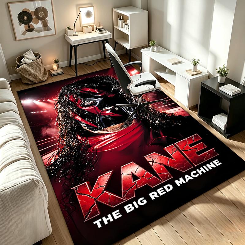 WWE Kane A rug suitable for office chair areas living rooms and computer desks perfect for home offices and an ideal holiday gift