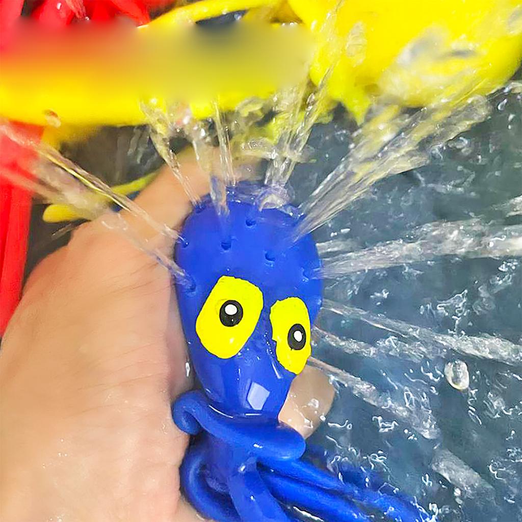 Water Spray Octopus Pinching And Music, Ocean Animals, Children'S Bathing Toys, Tpr Water Play And Decompression Toys, Summer