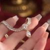 High Grade, Light Luxury, Retro, Heavy Work Necklace, Baroque Water Drop, Pearl, Collarbone Chain, Niche, Cold and Stylish Woman