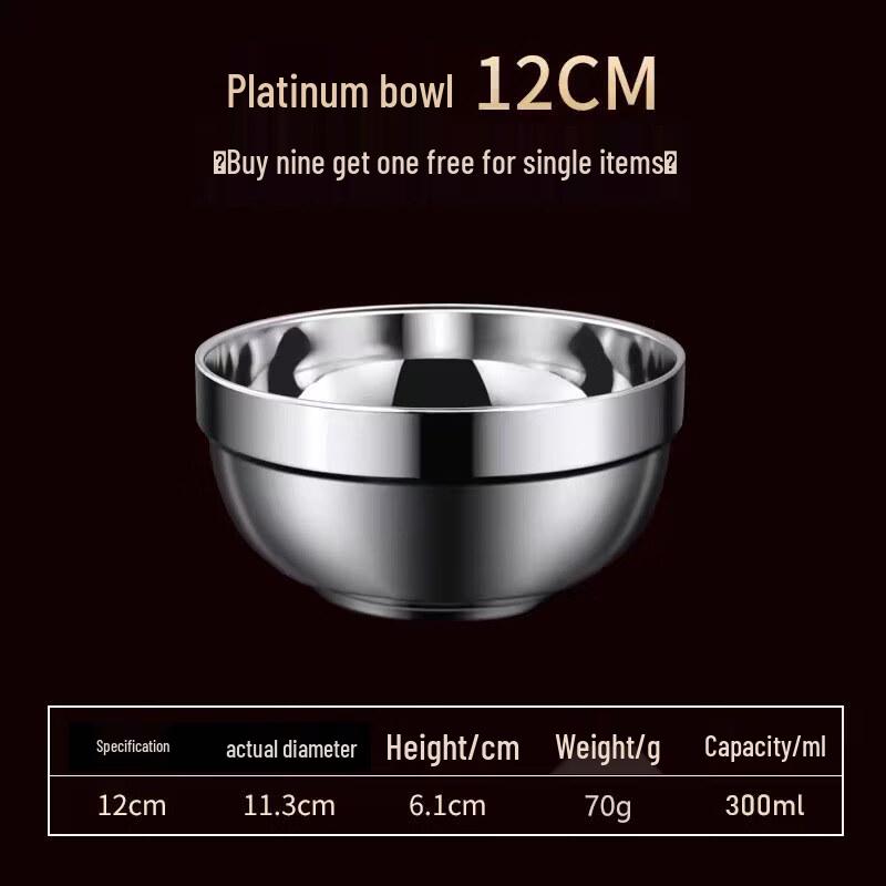 

Sweet Elegant Double-Layer Insulated Stainless Steel Bowl